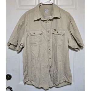 Carhartt Vtg Button Up Shirt Mens Size‎ XL Green